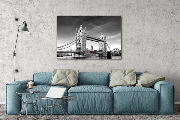 Impresi Obraz Tower Bridge černobílý - 30 x 20 cm