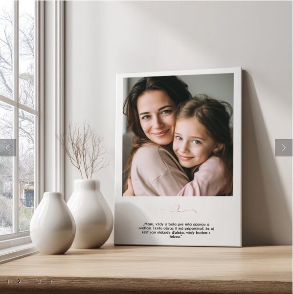 Personalizovaný obraz z fotografie s citátem | PAPILORA - 40x60 cm