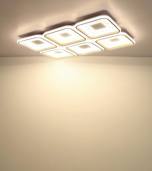 STROPNÍ LED SVÍTIDLO, 100,1/67/7,8 cm Globo - Online Only svítidla, Online Only
