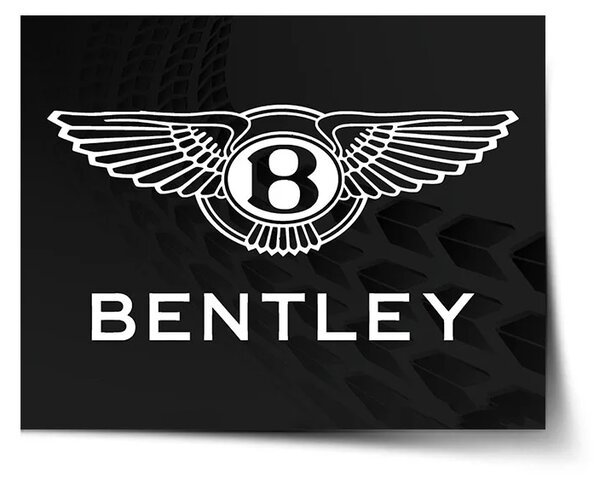 Sablio Plakát Logo Bentley Černý - 60x40 cm