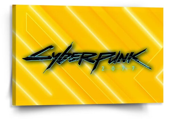 Sablio Obraz Cyberpunk 2077 Žlutý - 120x80 cm