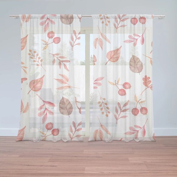 Sablio Záclony Podzimní harmonie: 2ks 150x250cm