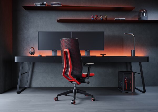 LD SEATING - Herní židle FOLLOWME 452-SYQ s kontrastním sedákem