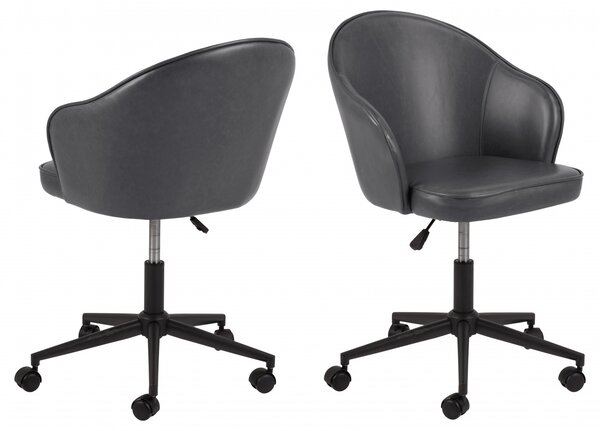 Design Scandinavia Kancelářská židle Mitzie, černá