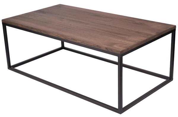 KONFERENČNÍ STOLEK, černá, tmavý dub, dřevo, kov, 110/40/60 cm - Online Only svítidla, Online Only