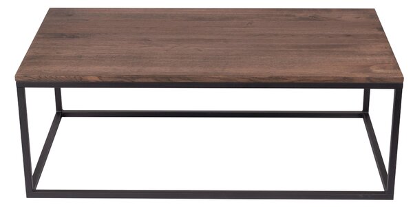 KONFERENČNÍ STOLEK, černá, tmavý dub, dřevo, kov, 110/40/60 cm - Online Only svítidla, Online Only