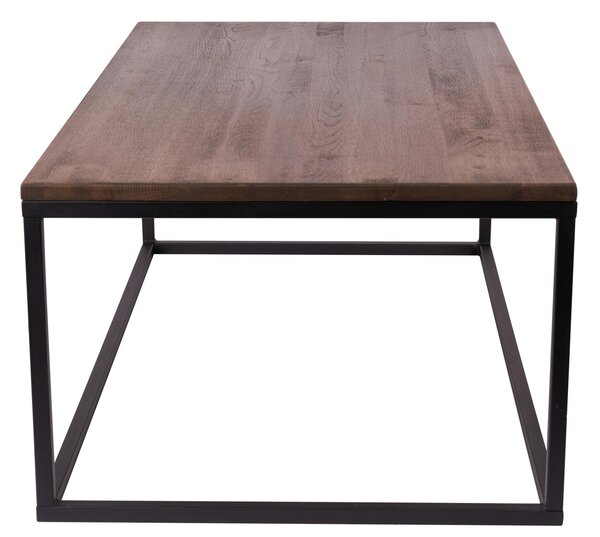 KONFERENČNÍ STOLEK, černá, tmavý dub, dřevo, kov, 110/40/60 cm - Online Only svítidla, Online Only