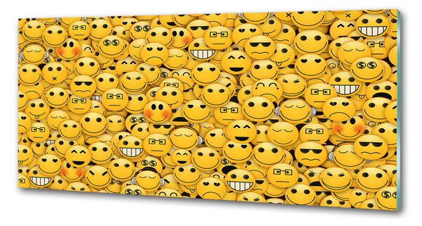 Skleněný panel do kuchynské linky Emotikony pksh-55300764