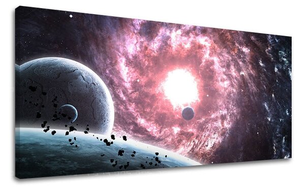 Obraz na stěnu PANORAMA VESMÍR - 30x60 cm