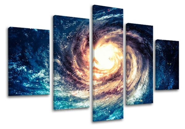 5dílný obraz na stěnu VESMÍR - 100x80 cm