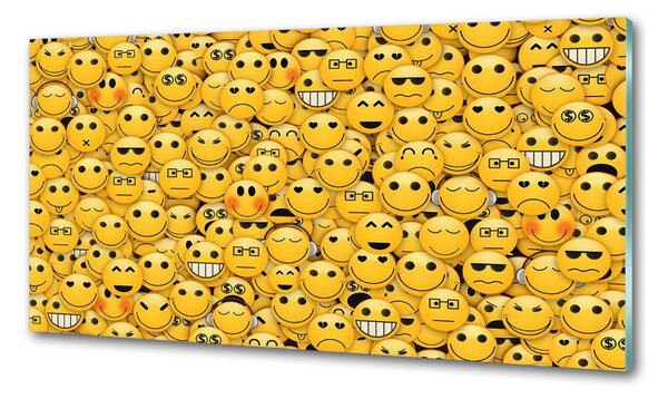 Skleněný panel do kuchynské linky Emotikony pksh-55300764