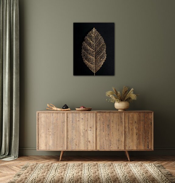 Impresi Obraz Zlatý list - 70 x 90 cm