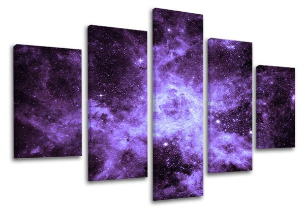 5dílný obraz na stěnu VESMÍR - 100x80 cm