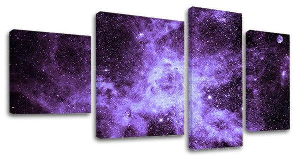 Obraz na plátně 4 díly SPACE - 90x50 cm