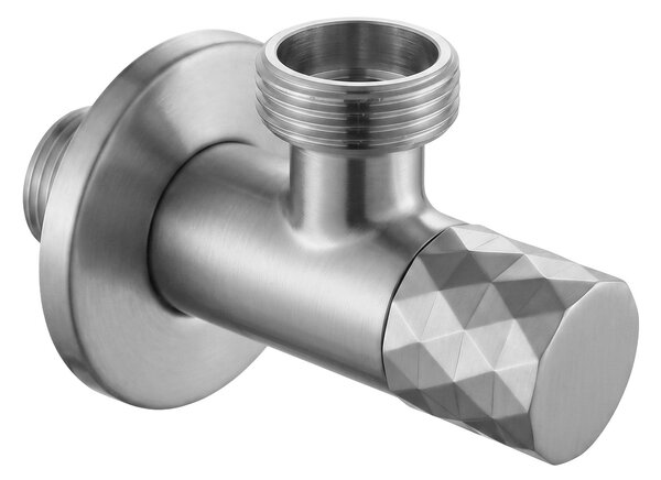 Rea Rea, Rohový ventil Diamond 03 1/2" x 3/4" Brush Nickel, REA-03621