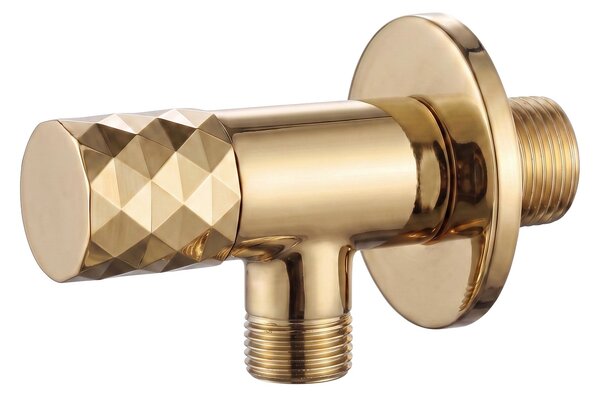 Rea Rea, Rohový ventil Diamond 03 1/2" x 3/8" Gold, REA-03623