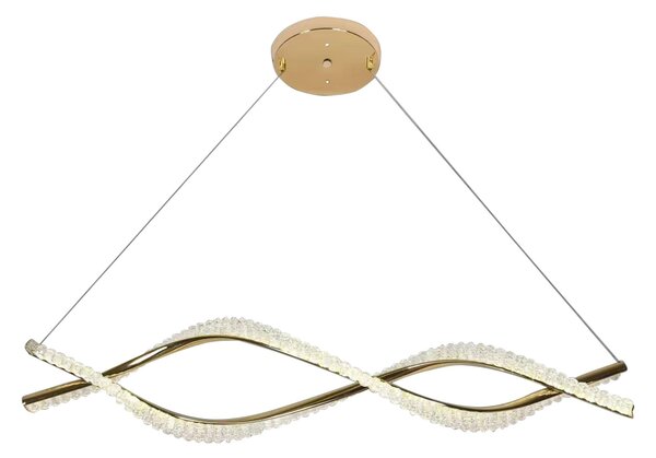 Toolight Toolight, LED závěsné svítidlo 95cm, 2800 lm, G033-CP, zlatá lesklá, OSW-06300