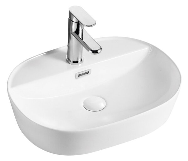 Mereo, Mereo Umyvadlo na desku s přepadem, Lota, 500x380x150 mm, oválné, keramické, MER-UC503815