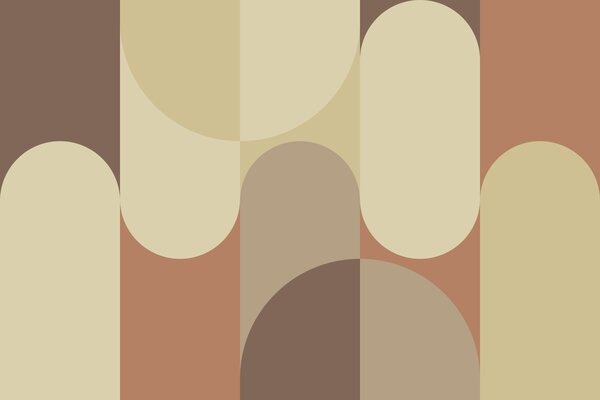 Fototapeta Vzor kruhů a čar, Geometrické 3D fototapety, Populární fototapety, u95870 - Tapeko.co.cz