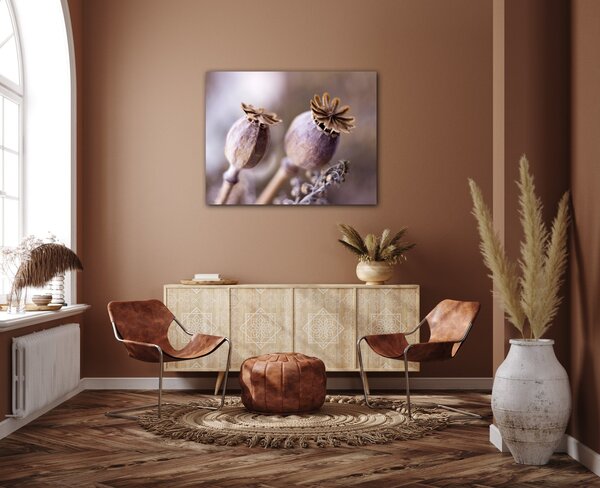 Impresi Obraz Suché květy skandinávský styl - 90 x 70 cm