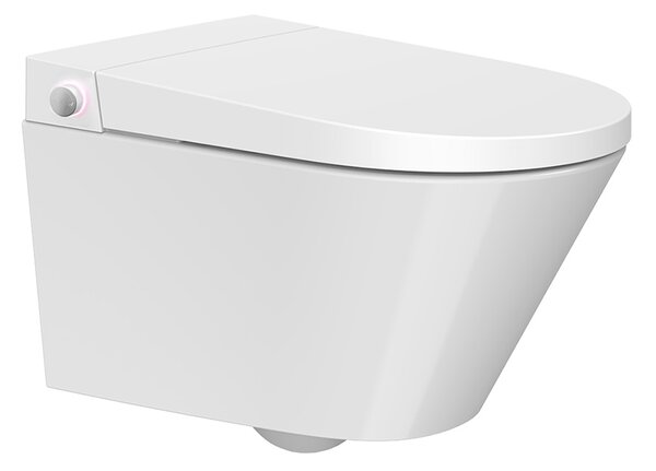 Mereo, Mereo WC s integrovaným elektronickým bidetem, RIMLESS, 592x380x430 cm, keramické, vč. sedátka, MER-VSD110S2