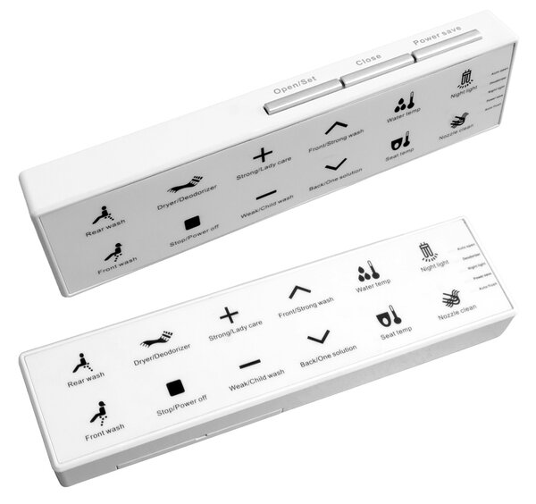 Mereo, Mereo WC s integrovaným elektronickým bidetem, RIMLESS, 592x380x430 cm, keramické, vč. sedátka, MER-VSD110S2