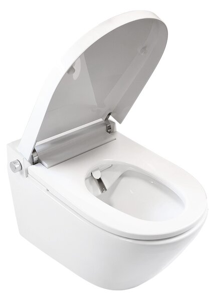Mereo, Mereo WC s integrovaným elektronickým bidetem, RIMLESS, 592x380x430 cm, keramické, vč. sedátka, MER-VSD110S2