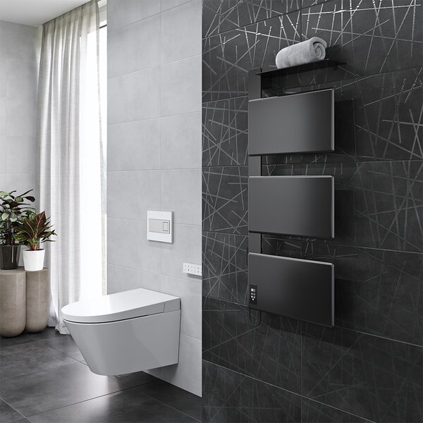 Mereo, Mereo WC s integrovaným elektronickým bidetem, RIMLESS, 592x380x430 cm, keramické, vč. sedátka, MER-VSD110S2