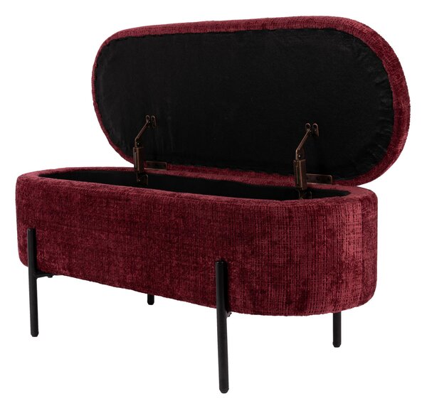 TABURETOVÁ LAVICE, kov, textil, 95/36/43 cm - Online Only svítidla, Online Only