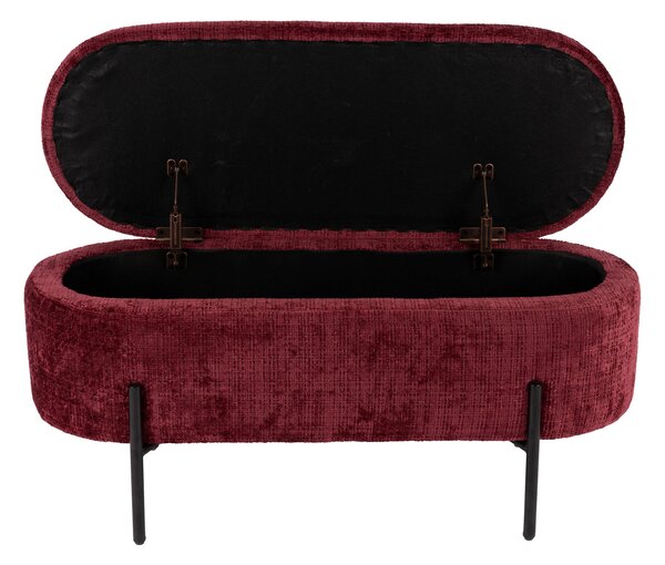 TABURETOVÁ LAVICE, kov, textil, 95/36/43 cm - Online Only svítidla, Online Only