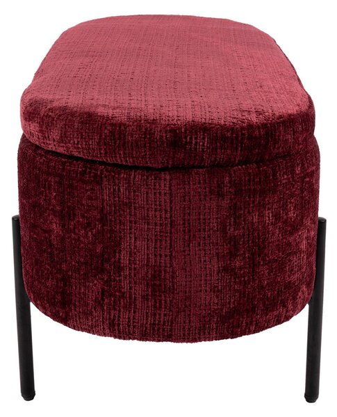 TABURETOVÁ LAVICE, kov, textil, 95/36/43 cm - Online Only svítidla, Online Only