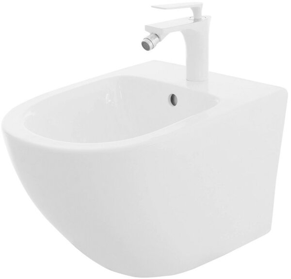 Rea Carlo mini - Závěsný bidet, bílá, REA-C2276