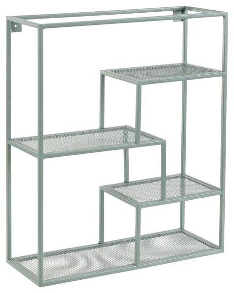 NÁSTĚNNÝ REGÁL, zelená, 50/60/18 cm home24 - Online Only regály & police, Online Only