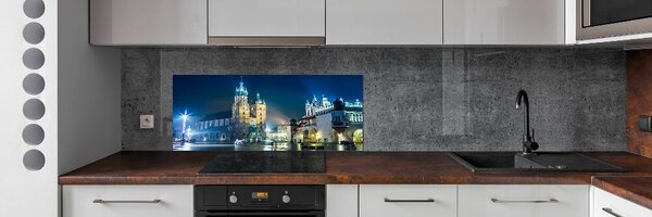 Dekorační panel sklo Krakov noc pksh-56831462