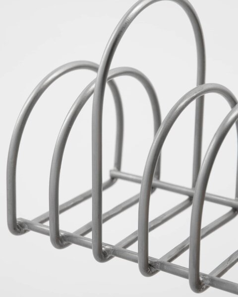 Kovový stolní organizér Pampi Brushed Silver