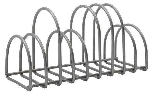 Kovový stolní organizér Pampi Brushed Silver