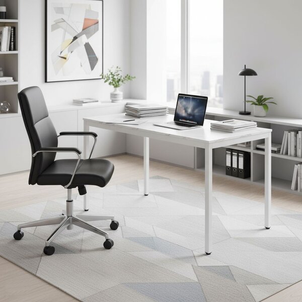 MODERNHOME Jídelní stůl Bridge 120 cm bílý mramor/bílý