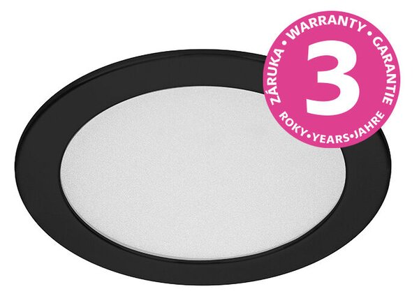 PN22400009 LED DOWNLIGHT vestavné svít.kulaté 6W,540lm,3000-6000K,IP44,černá,11,5cm