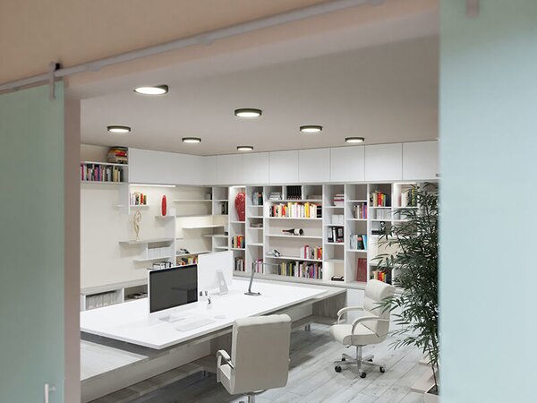 PN22400009 LED DOWNLIGHT vestavné svít.kulaté 6W,540lm,3000-6000K,IP44,černá,11,5cm