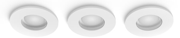 Hue Adore recessed koupelnové svítidlo kulaté 3x4,2W, 2000-6500K, IP44, bílá (3ks)