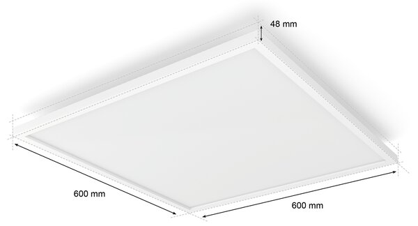 Hue Aurelle přisazený LED panel SQ XL (čtverec) 60x60cm, bílá