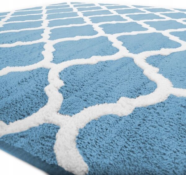 Tutumi Plyšový koberec Clover Blue Rozměr (cm): 120 x 170