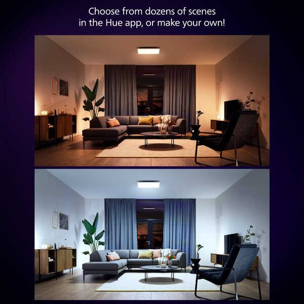 Hue Aurelle přisazený LED panel SQ XL (čtverec) 60x60cm, bílá