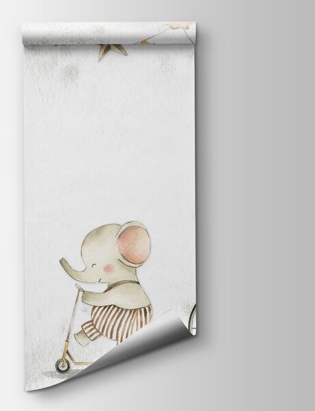 Fototapeta Skupina zvířat jedoucích na kole, Dětské fototapety, Populární fototapety, u96075 - Tapeko.co.cz
