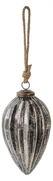 Vánoční cetka černá 9*17 cm – 9x17 cm