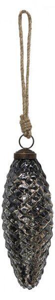Vánoční cetka černá 6*17 cm – 6x17 cm