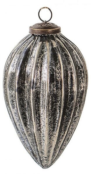 Vánoční cetka černá 9*17 cm – 9x17 cm