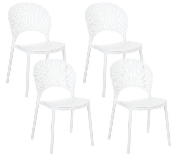 Set 4 ks jídelních židlí Ostza (bílá). 1081823