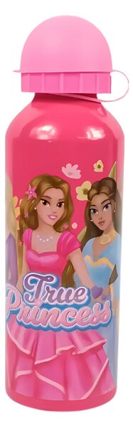Dětská kovová láhev TRUE PRINCESS 500 ml růžová