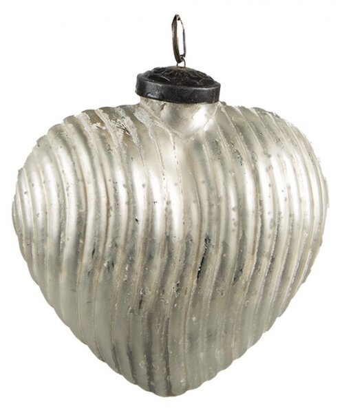 Vánoční cetka stříbrná 7*4*8 cm – 7x4x8 cm